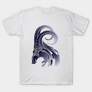 Decorative Ram Animal Head Side Profile Illustration T-Shirt